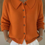 Velia | Cardigan Morbido con Collo a Camicia