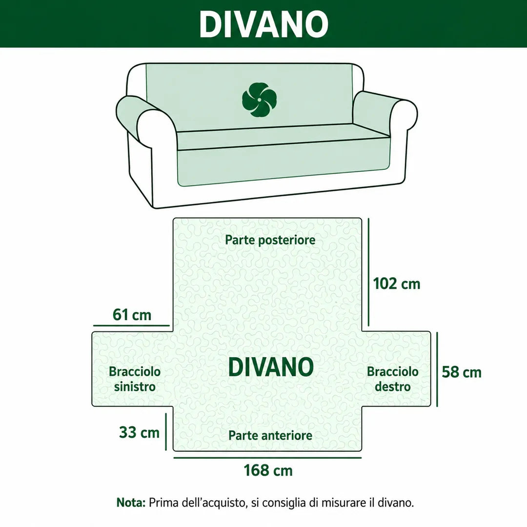 Copertura per Divano Trapuntata Notte Silenziosa