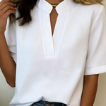Élise | Blusa a Maniche Corte con Scollo a V