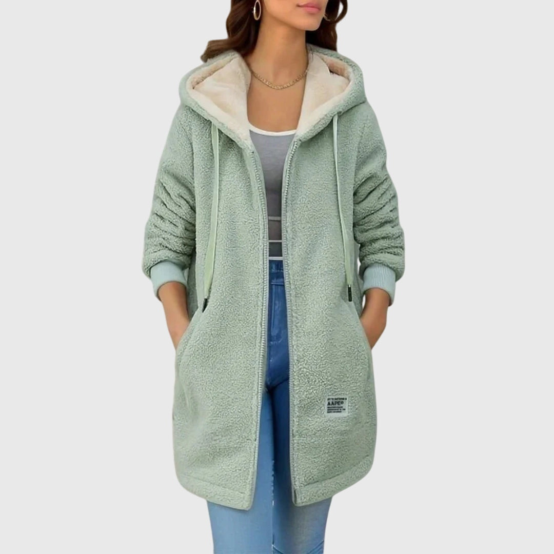 Birgitta™ — Giacca da donna in pile con cappuccio