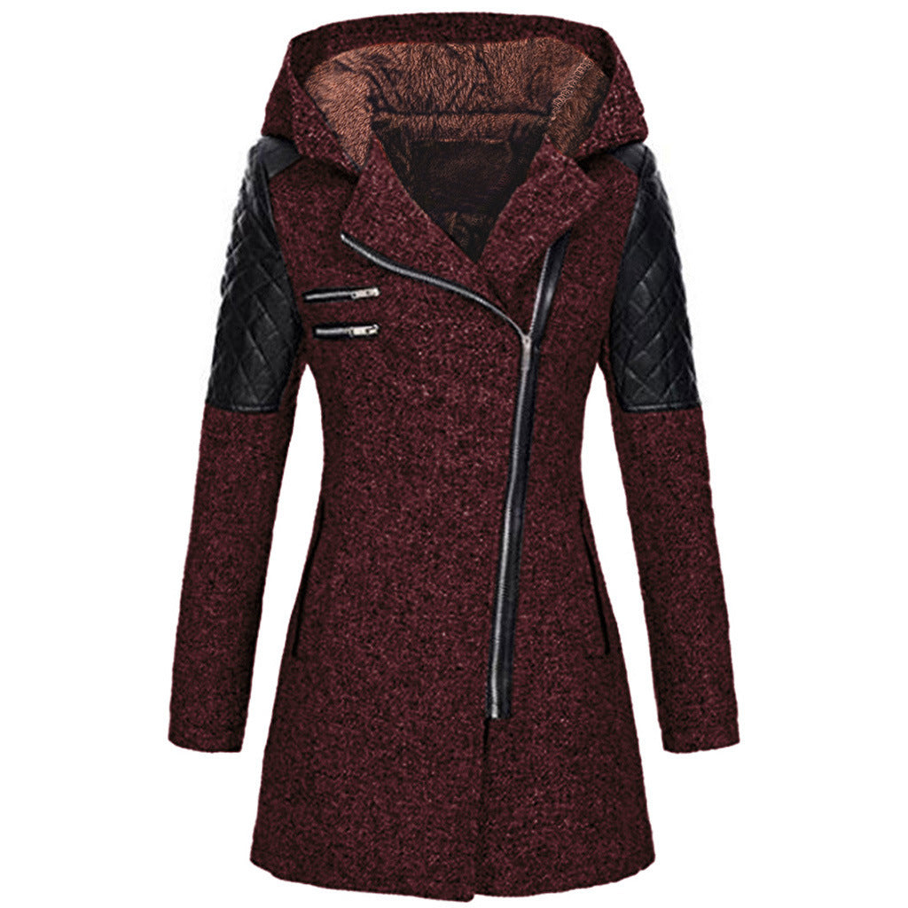 Rose — Giacca invernale con zip asimmetrica