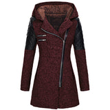 Rose — Giacca invernale con zip asimmetrica