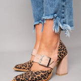Ilana™ | Tacchi a blocco con audace fantasia leopardata