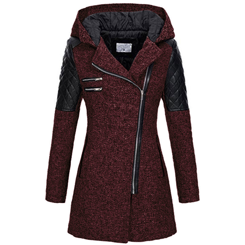 Rose — Giacca invernale con zip asimmetrica