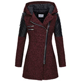 Rose — Giacca invernale con zip asimmetrica