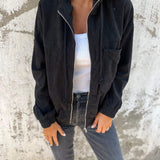 Concetta — Giacca casual da donna con cappuccio e zip