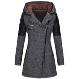 Rose — Giacca invernale con zip asimmetrica