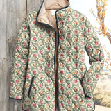 Giacca da donna con stampa floreale vintage