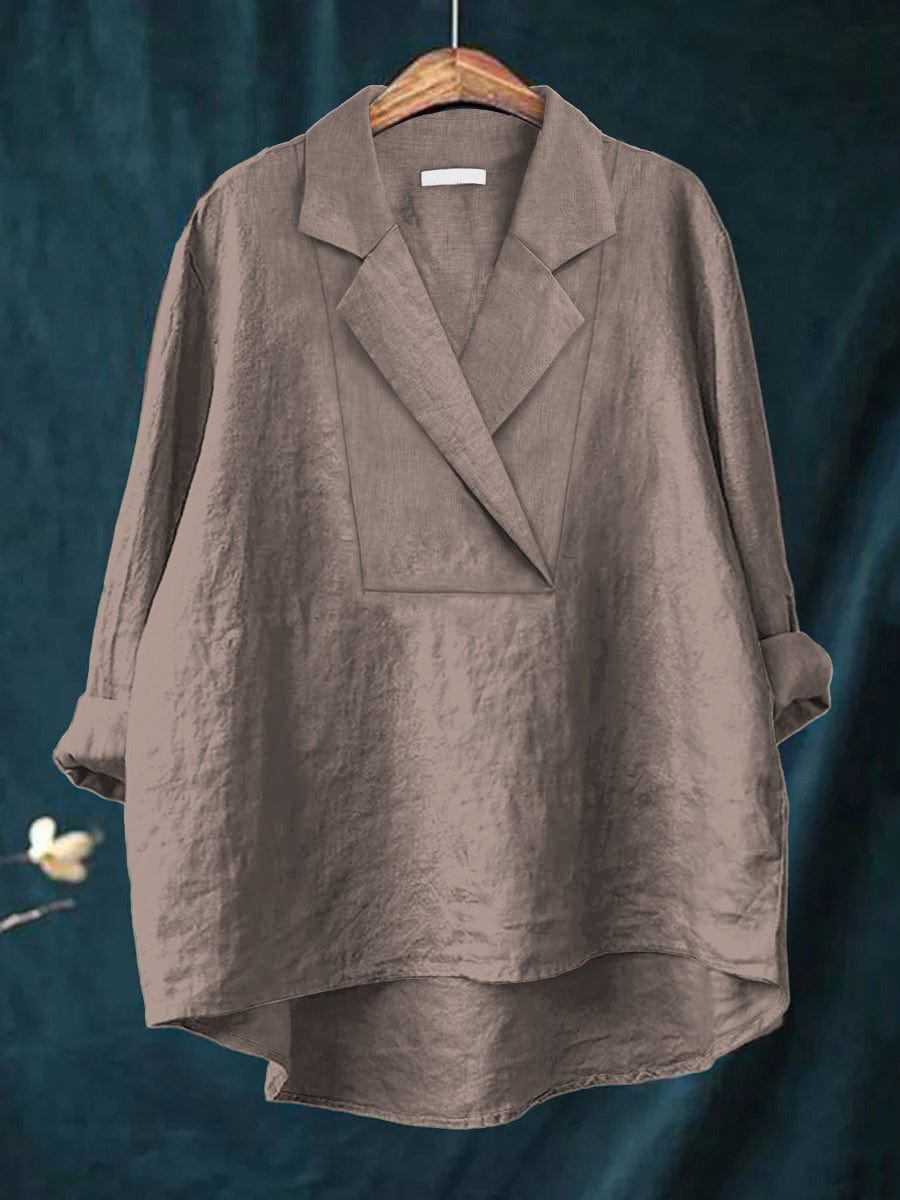 CALYSSA | BLUSA CON COLLO A REVERS