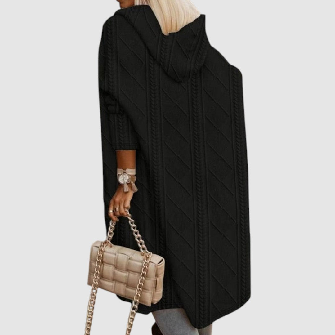 Lucie - Cardigan lungo con cappuccio