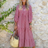 Arlette | Abito Midi con Stampa Geometrica