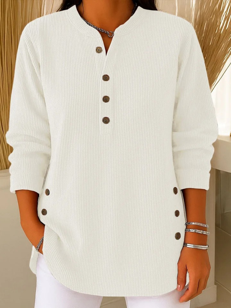 Nives | Tunica Henley Lunga con Bottoni