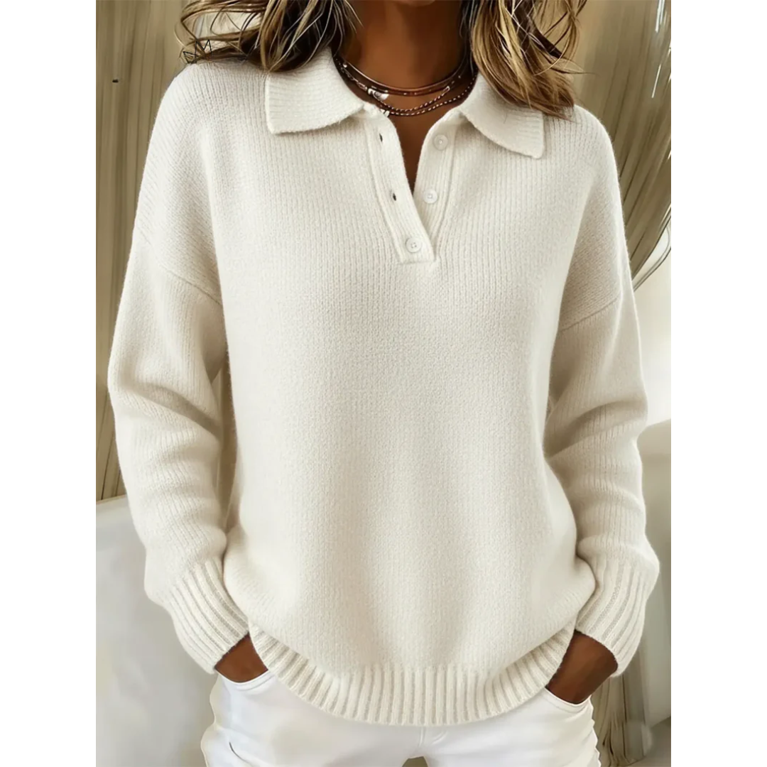 Marina | Maglione Polo in Maglia Morbida