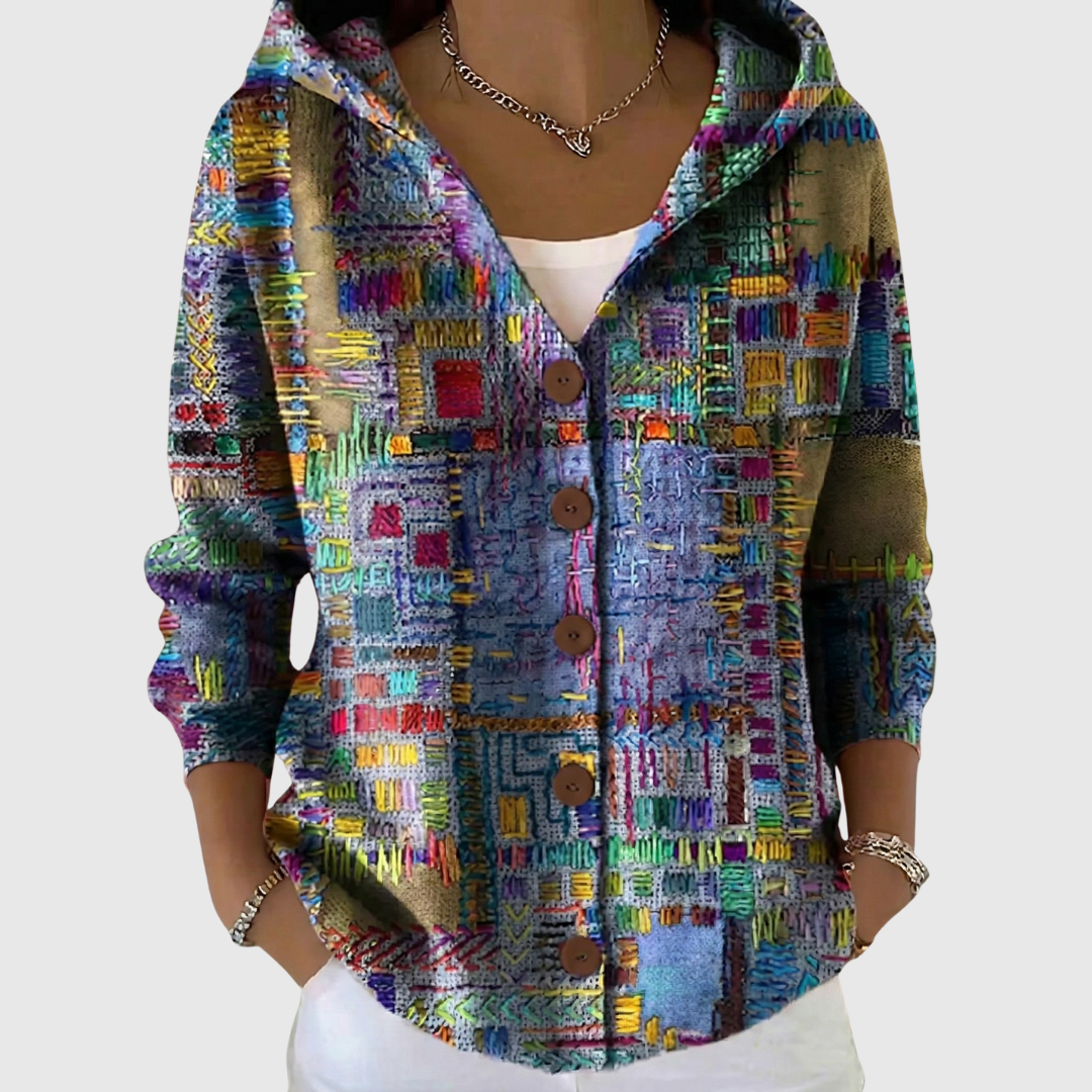 Marinella | Giacca in Maglia Morbida con Cappuccio