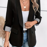 Jamie™ — Blazer da donna con maniche risvoltate