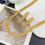 Set Collana Lunga, Bracciale e Orecchini