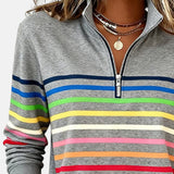 AURELIA | FELPA A RIGHE ZIP