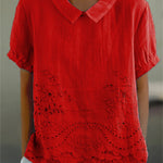LILY | CAMICIA RICAMATA A FIORI