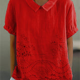 LILY | CAMICIA RICAMATA A FIORI