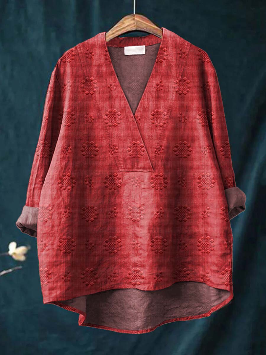 CORINNA | BLUSA CON SCOLLO A V