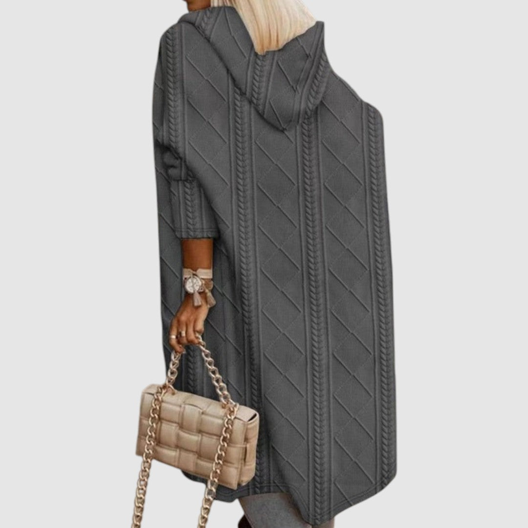 Lucie - Cardigan lungo con cappuccio