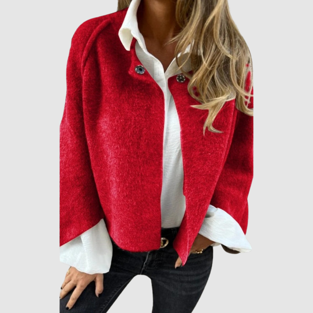 Jasmína - Cappotto con collo morbido