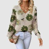 Meda - Maglione elegante con motivo floreale