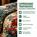 Copertura per Divano Trapuntata di Benvenuto Natalizio – Antiscivolo