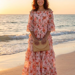 Rosalie | Abito Maxi Floreale con Spalle Scoperte
