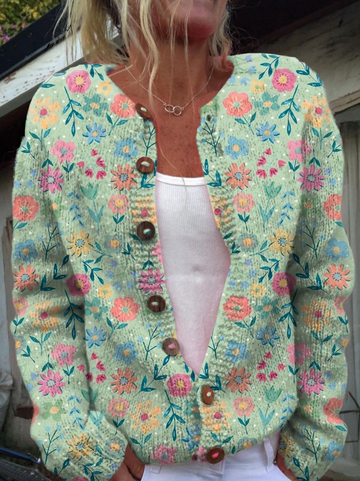 Stefania™ | Cardigan Floreale Stile Classico