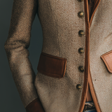 Verena™ — Giacca vintage con bordi decorativi e tasche