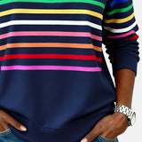 AURELIA | FELPA A RIGHE ZIP
