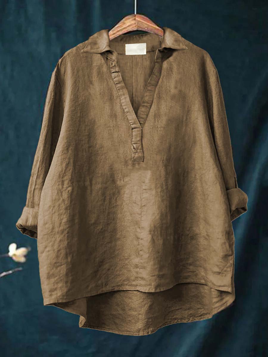 NERINA | BLUSA CON SCOLLO A V