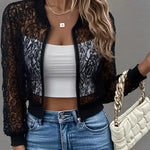 Colette | Giacca Donna Corta in Pizzo con Zip