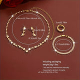 Set di Gioielli Elegante 4 Pezzi