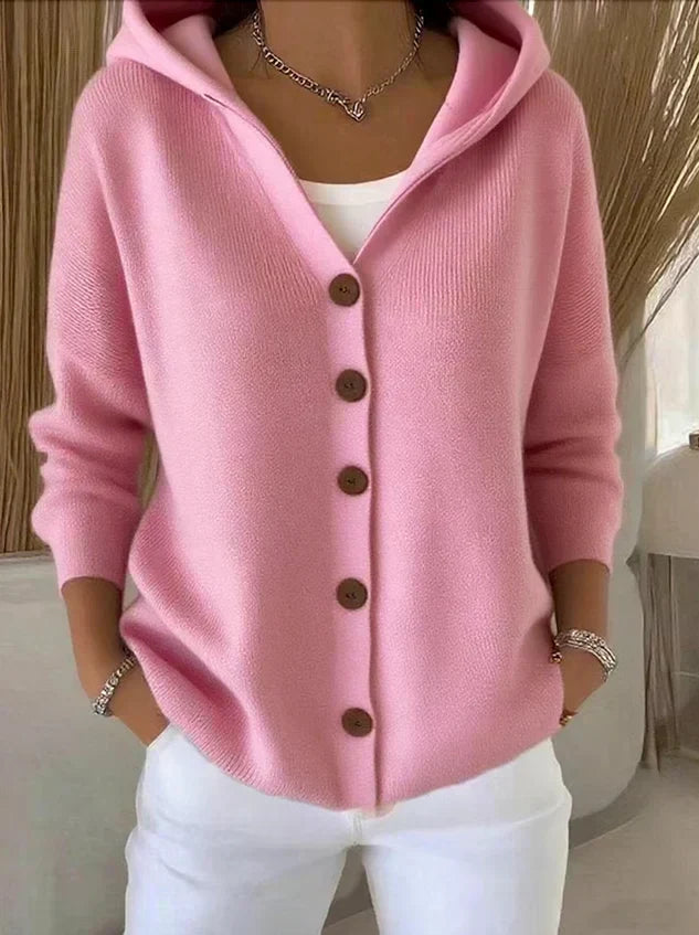Rosetta | Cardigan Morbido con Cappuccio