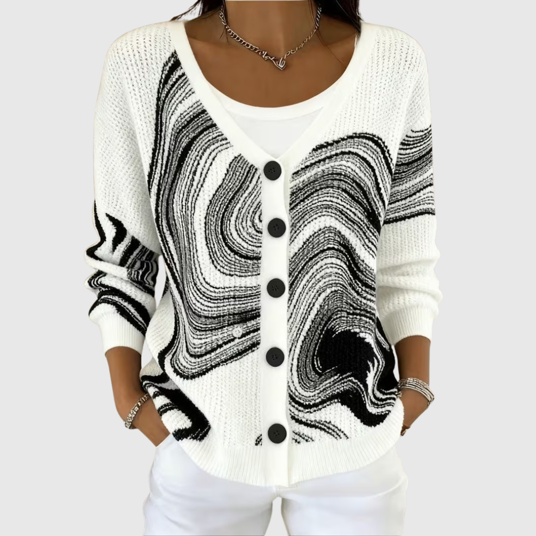 Emilia | Giacca in Maglia Morbida con Bottoni