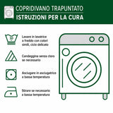 Copridivano trapuntato con gatto dorato NCU0DK11742