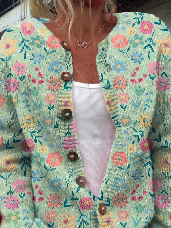 Stefania™ | Cardigan Floreale Stile Classico