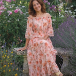 Rosalie | Abito Maxi Floreale con Spalle Scoperte