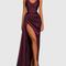 EVADNE | ABITO MAXI FLUIDO IN RASO