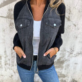 Madison™ — Giacca casual in misto cotone con zip