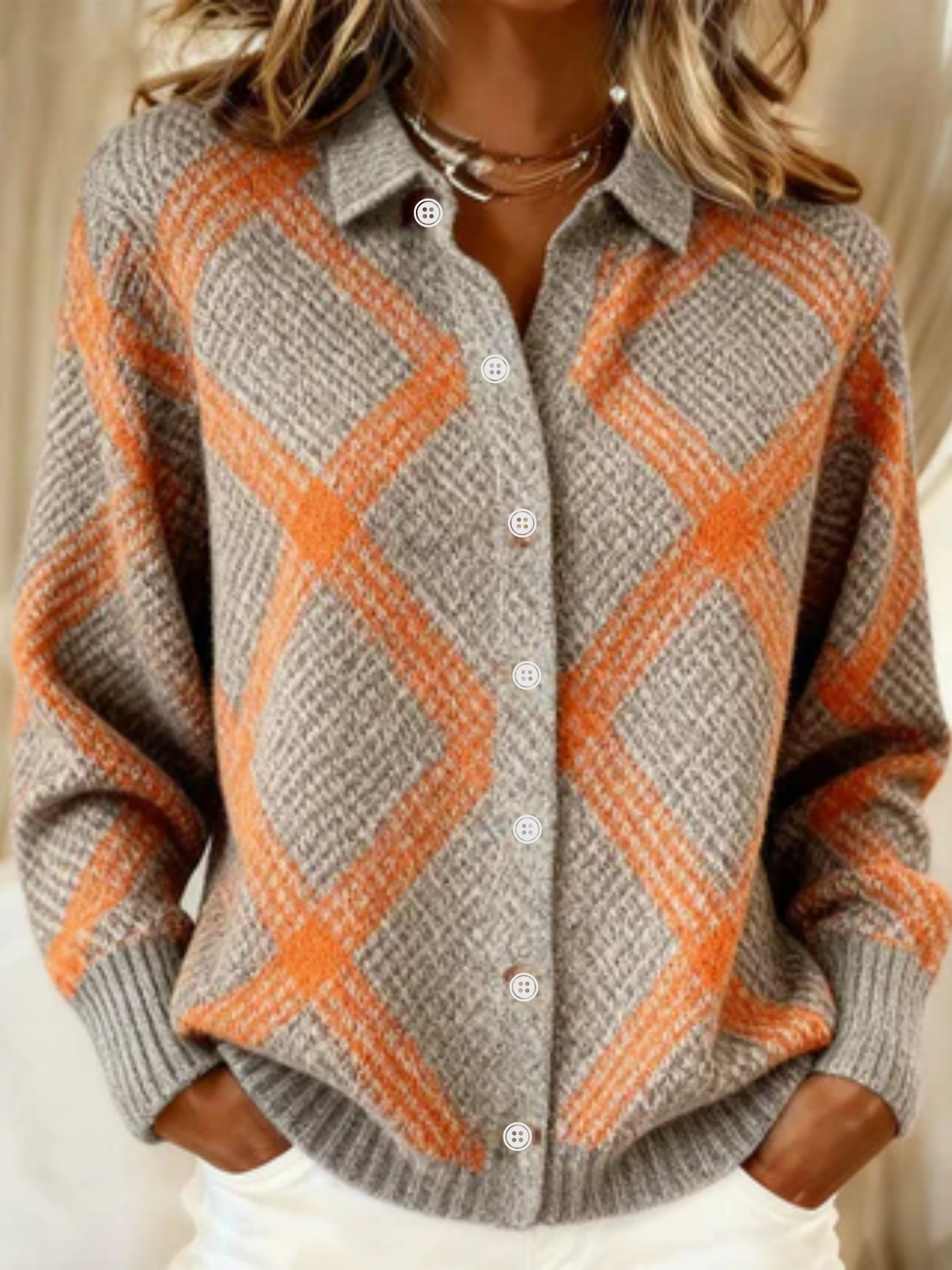 CHRISTELLE | BLUSA CALDA A QUADRI