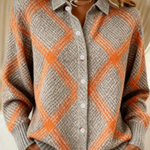 Christelle | Blusa a Quadri con Cappuccio