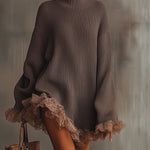 NINA | ABITO IN MAGLIA CON VOLANT