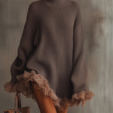 NINA | ABITO IN MAGLIA CON VOLANT