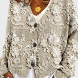 Meda - Maglione con delicato motivo a petali