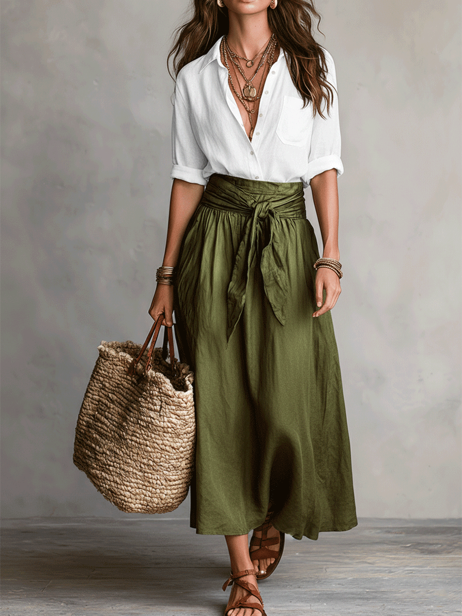 Completo Boho con Gonna