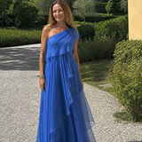 Talia | Abito Lungo con Volant a Cascata