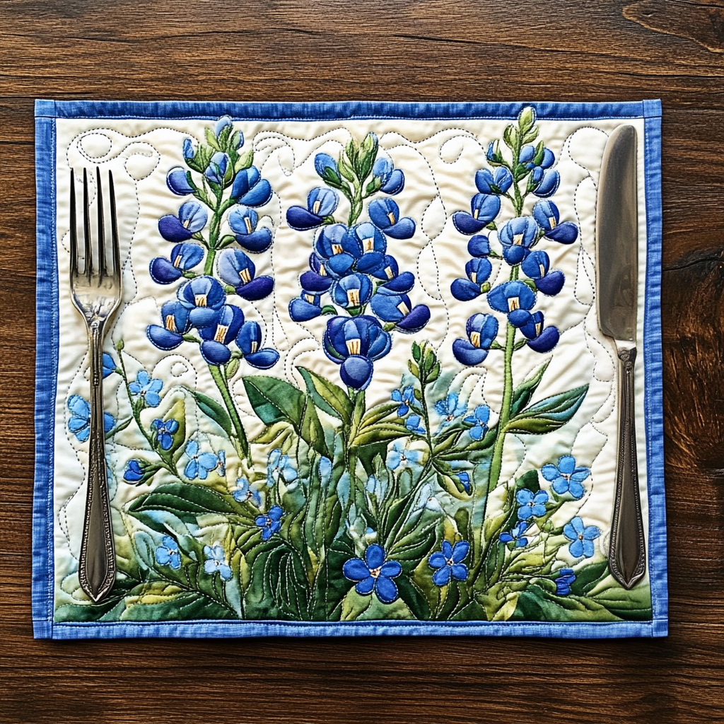 Tovaglietta Quilted Bluebonnet Serenade NCU0DV4647
